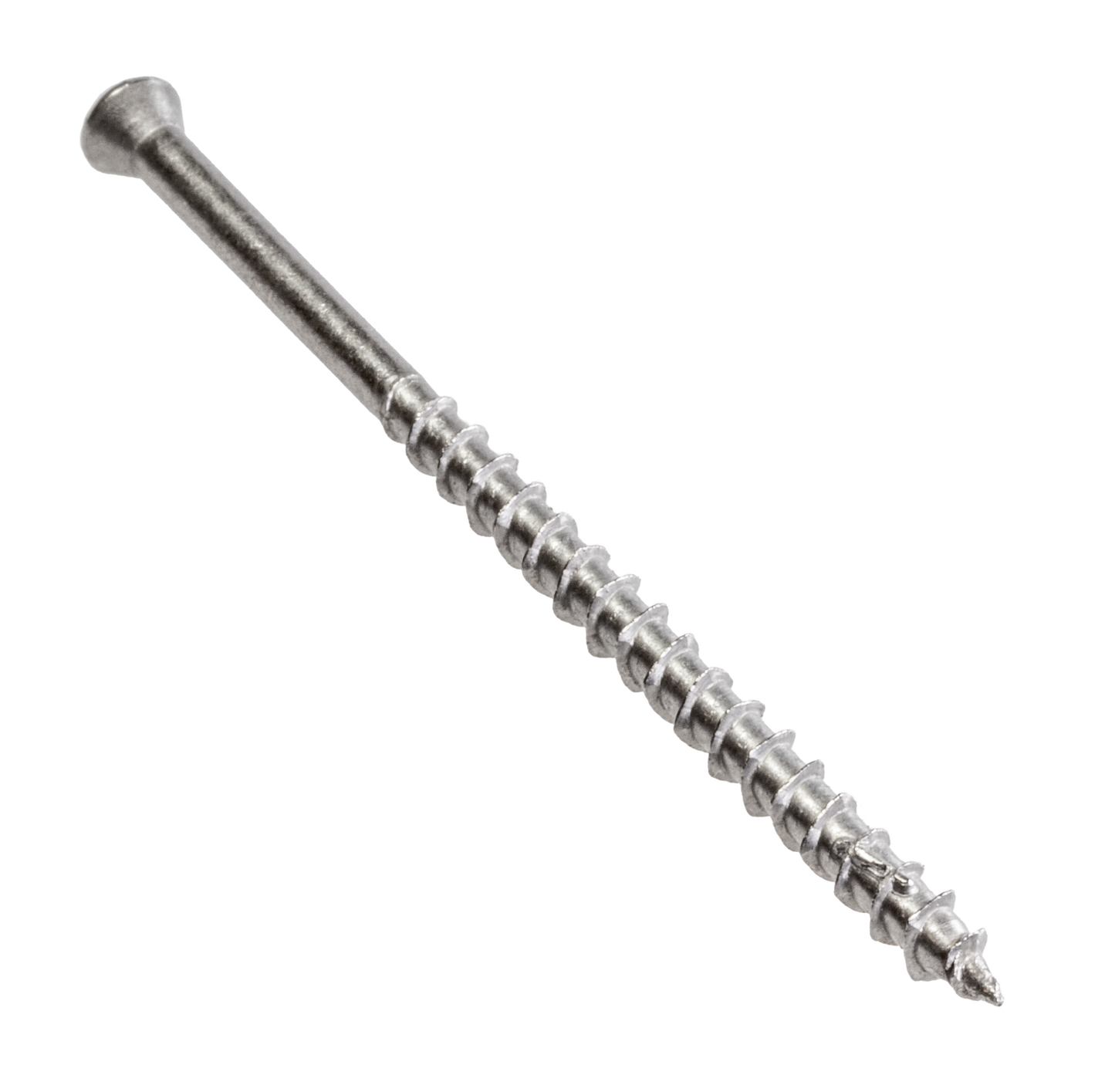 Simpson Strong-Tie T07300WPP Deck-Drive™ DWP WOOD SS Screw — #7 x 3 in. T-15, Trim Head, Type 316 (350-Qty) (Pack of 6)
