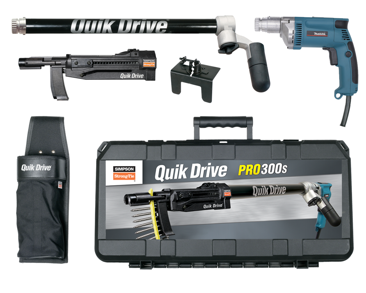 Simpson Strong-Tie PRO300SM25K Quik Drive® PRO300S Decking System w/ Makita® 2500 RPM Screwdriver Motor (Pack of 60)