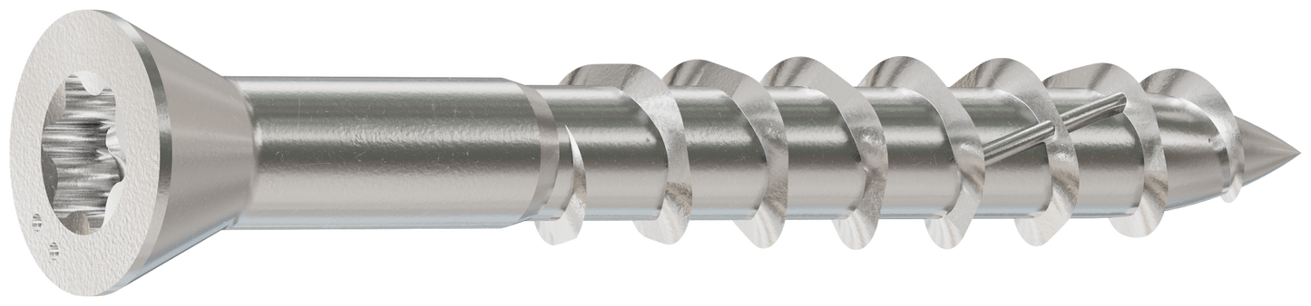 Simpson Strong-Tie T07125WP1 Deck-Drive™ DWP WOOD SS Screw — #7 x 1-1/4 in. T15, Trim Head, Type 316 (1 lb.) (Pack of 1500)