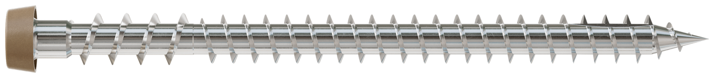 Simpson Strong-Tie DCU234S316TN Deck-Drive™ DCU COMPOSITE Screw (Collated) — #10 x 2-3/4 in. Type 316, Tan (1000-Qty) (Pack of 100)