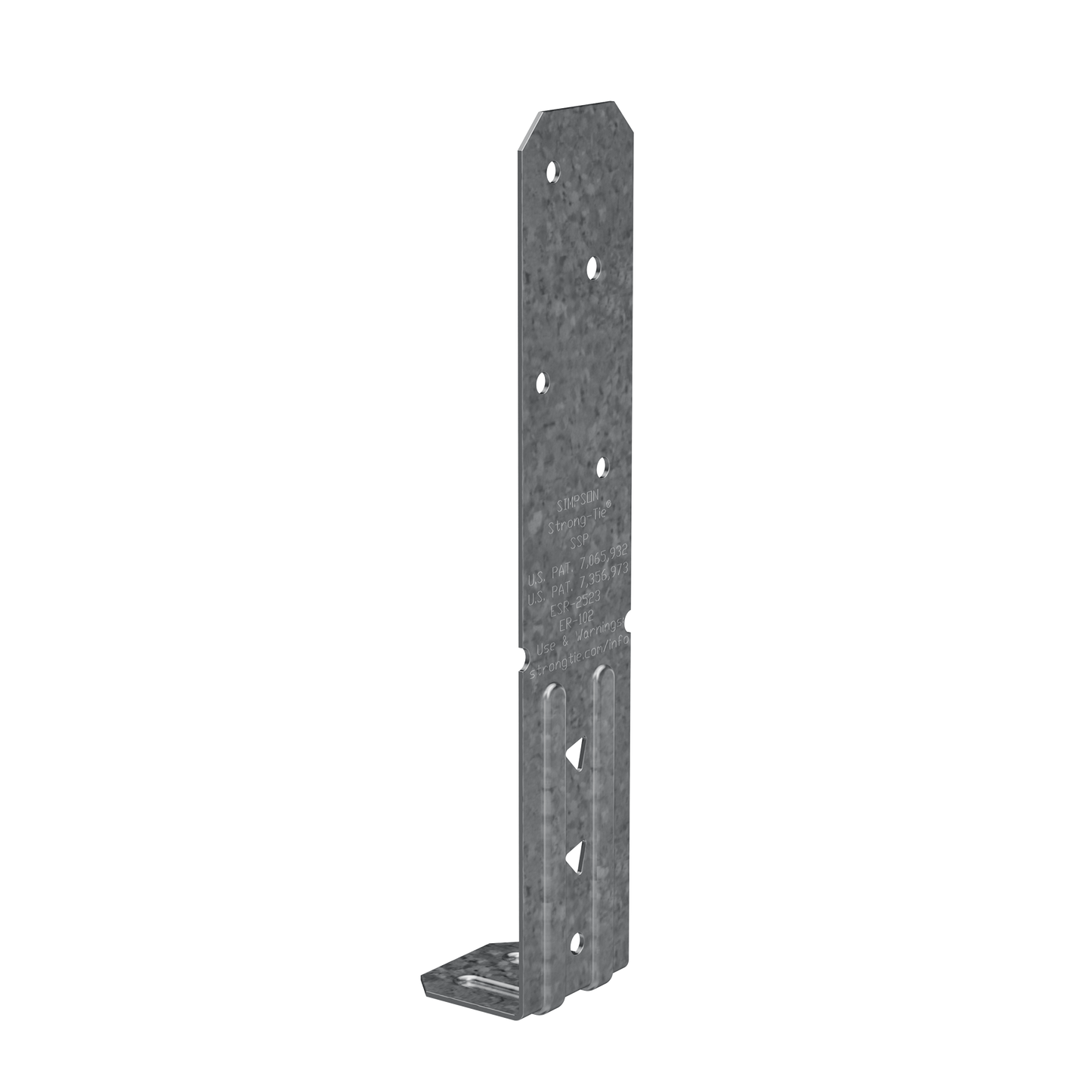 Simpson Strong-Tie SSP SSP 18-Gauge Galvanized Single Stud Plate