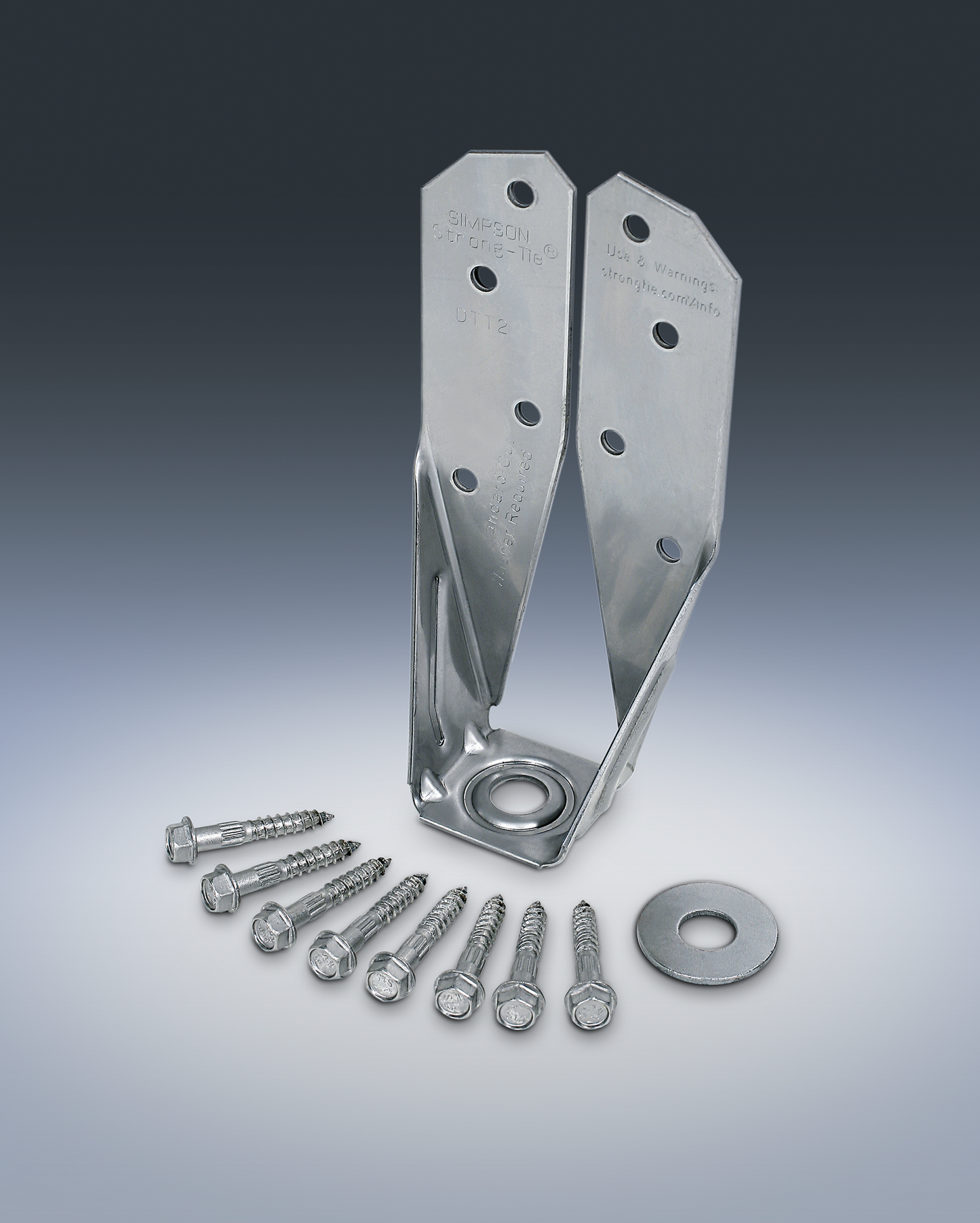 Simpson Strong-Tie DTT2SS DTT2SS™ Stainless-Steel Deck Tension Tie for 2x with 1-1/2 in. SDS Screws (Pack of 4)