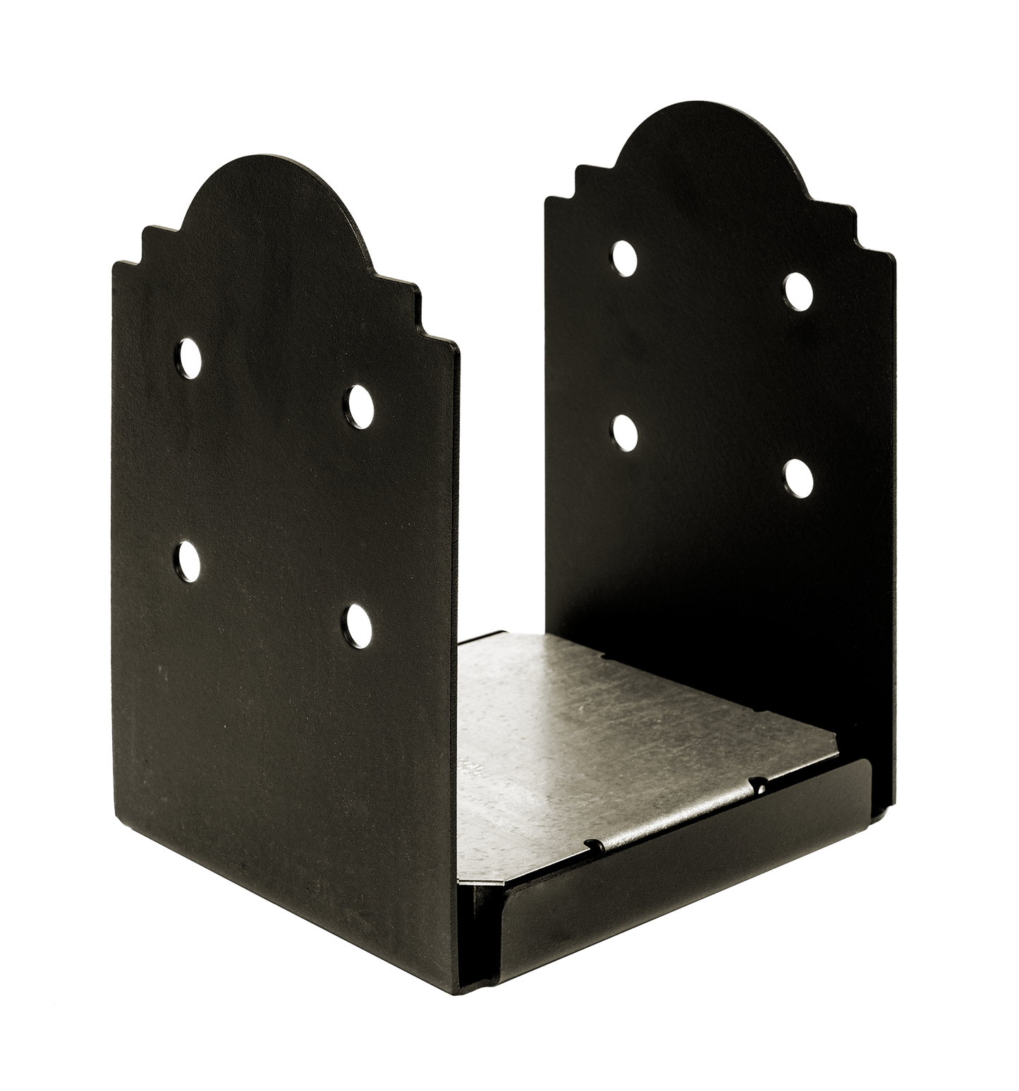 Simpson Strong-Tie APB1010R Outdoor Accents® Mission Collection® ZMAX®, Black Powder-Coated Post Base for 10x10 Rough (Pack of 2)