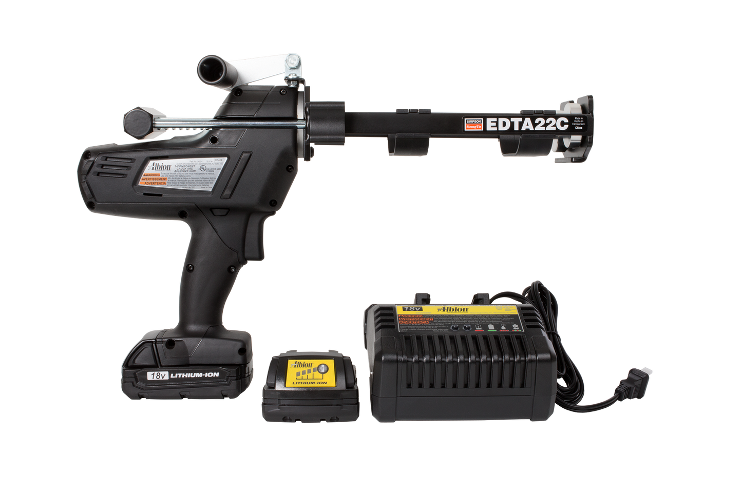 Simpson Strong-Tie EDTA22CKT EDTA22CKT Battery-Powered Dispensing Tool and Accessories for 22 oz. Cartridges (Pack of 24)