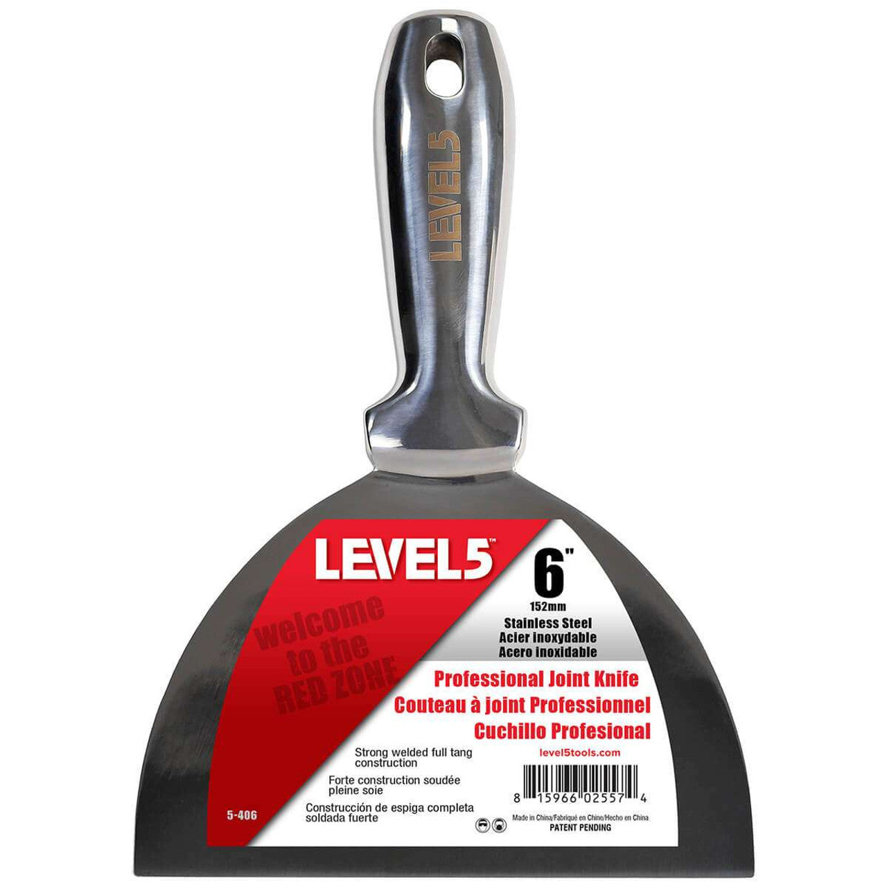 Level 5 Tools 5-406 6" Welded Stainless Steel Joint Knife