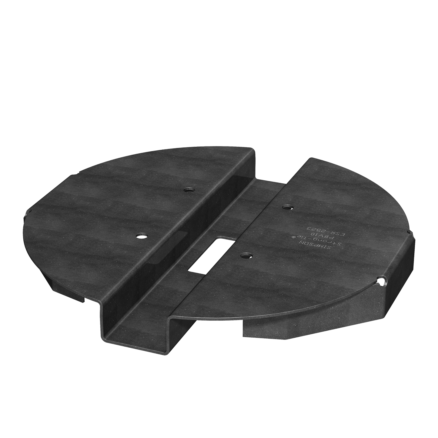 Simpson Strong-Tie PBV10PC PBV 10-in. Black Powder-Coated Hidden Standoff Post Base for Viga Post
