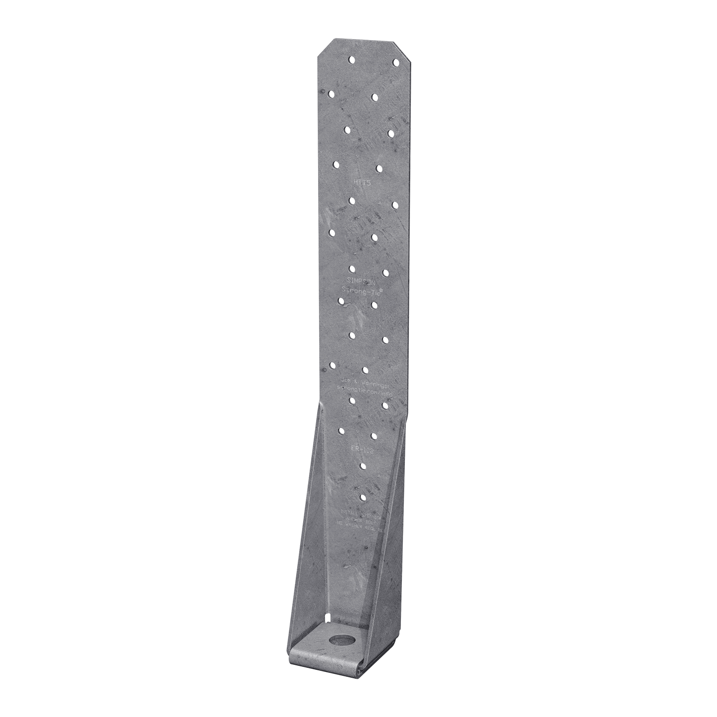 Simpson Strong-Tie HTT5HDG HTT 16-in. Hot-Dip Galvanized Heavy Tension Tie for 5/8-in. Anchor (Pack of 400)