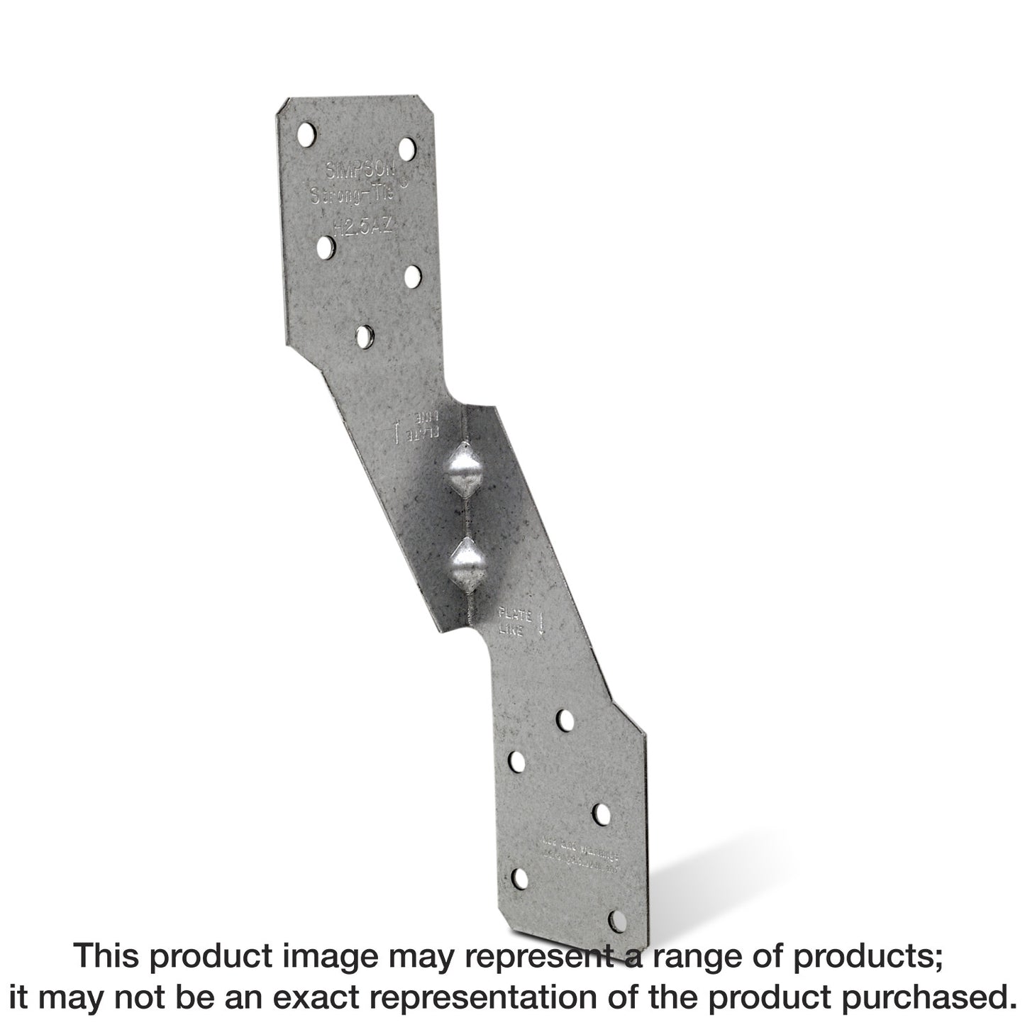 Simpson Strong-Tie H2.5AZ H2.5A 18-Gauge ZMAX® Galvanized Hurricane Tie (Pack of 100)