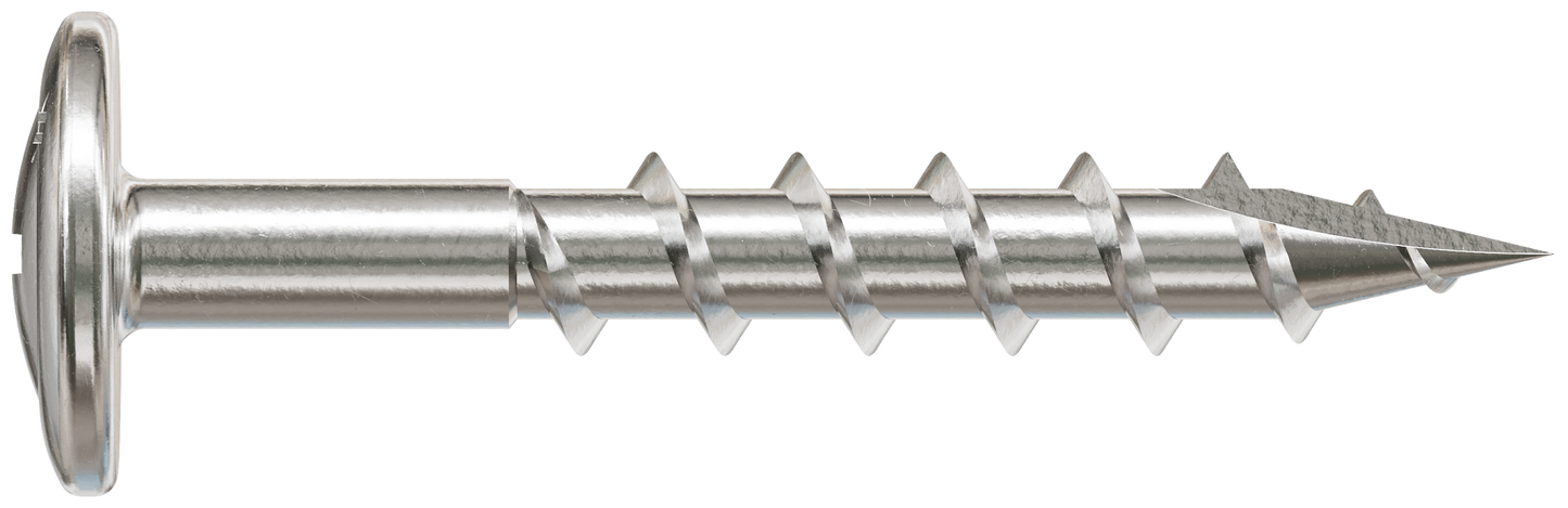 Simpson Strong-Tie S08C125KQC Wire-Lath Modified Truss-Head Screw — #8 x 1-1/4 in., #2 Phillips Head, Type 305 (100-Qty) (Pack of 5)