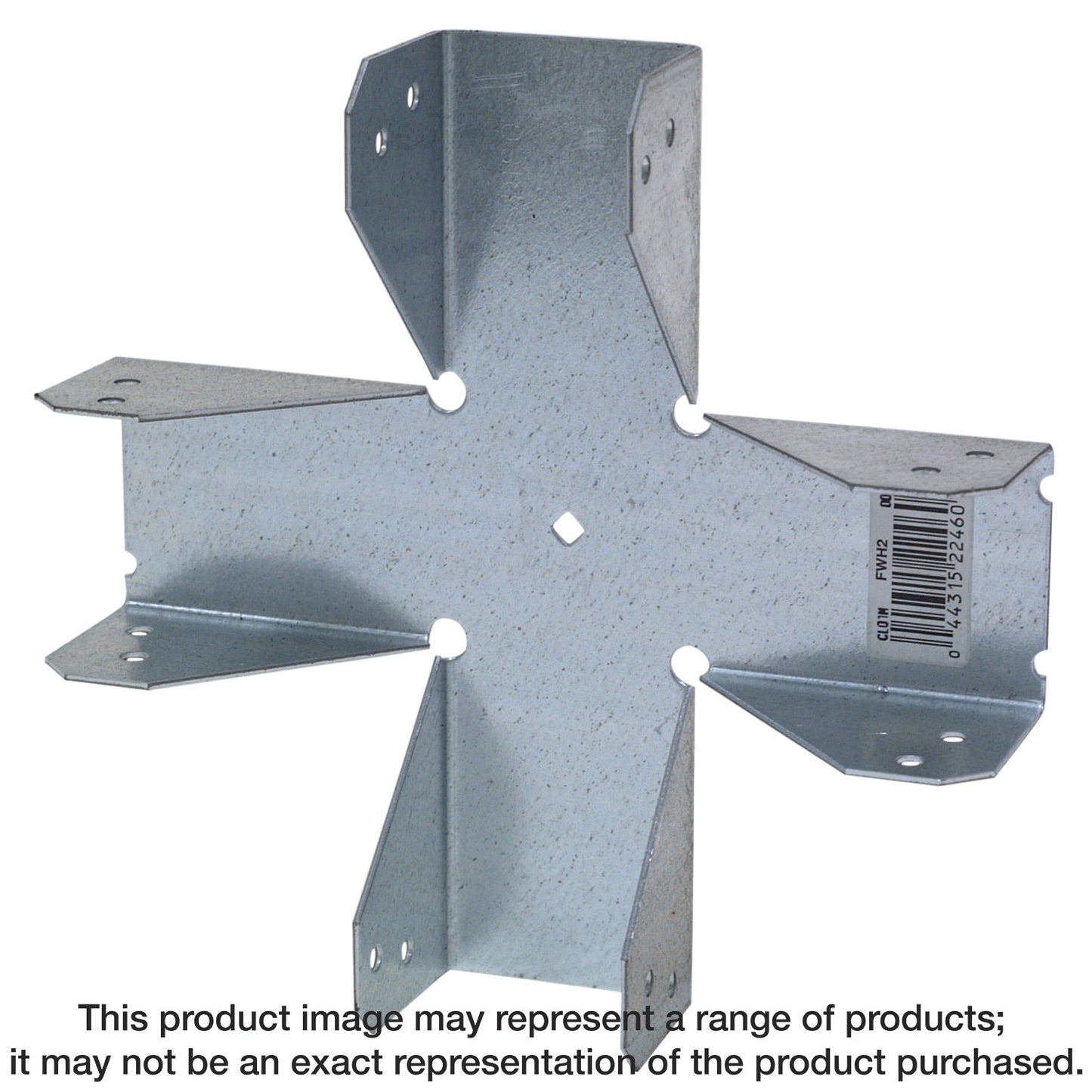 Simpson Strong-Tie FWH2 FWH 18-Gauge Four-Way Connector for 2x (Pack of 25)
