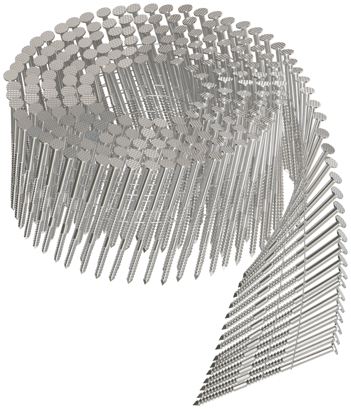 Simpson Strong-Tie S13A225SNBP 15° Wire Coil, Full Round Head, Ring-Shank Siding Nail — 2-1/4 in. Type 304 (900-Qty) (Pack of 4)