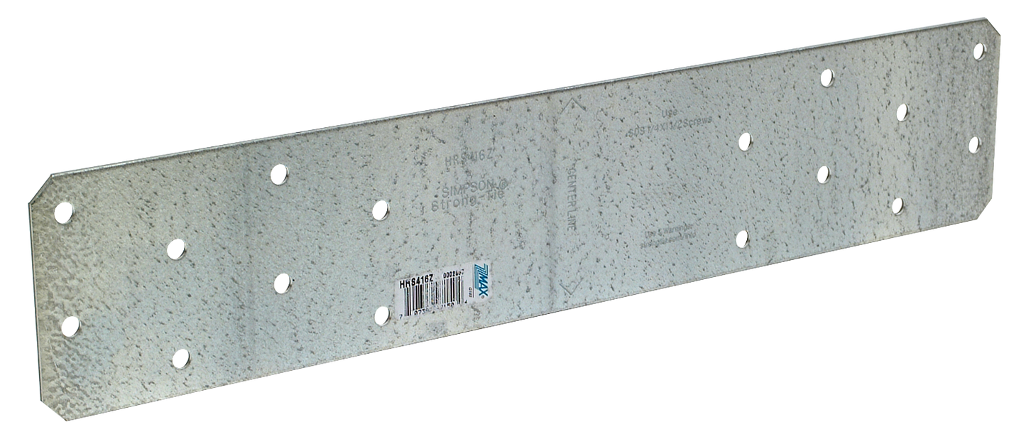 Simpson Strong-Tie HRS416Z HRS 16 in. 12-Gauge ZMAX® Galvanized Heavy Strap Tie