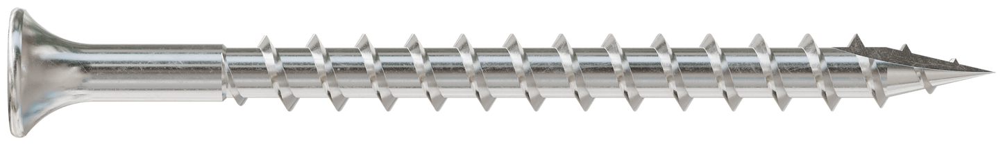 Simpson Strong-Tie SS3DSC212BS316 Bugle-Head Wood Screw (Collated) — #10 x 2-1/2 in. #3 Square Drive, Type 316 (1500-Qty)
