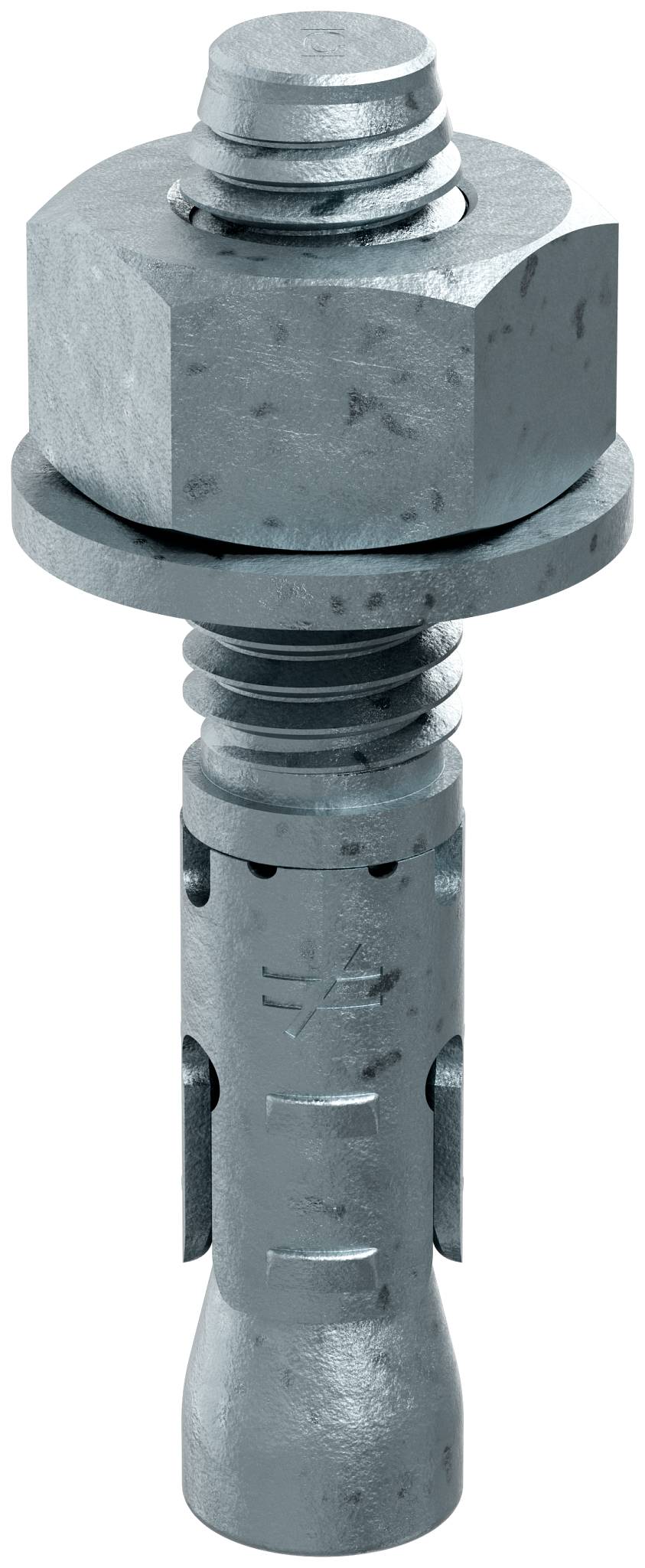 Simpson Strong-Tie STB2-50234MGF25 Strong-Bolt® 2 — 1/2 in. x 2-3/4 in. Mechanically Galvanized Wedge Anchor, Fully Assembled (25-Qty) (Pack of 2)