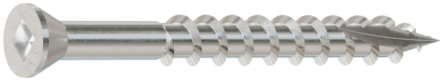 Simpson Strong-Tie S07162WP5 Deck-Drive™ DWP WOOD SS Screw — #7 x 1-5/8 in. T-15, Trim Head, Type 305 (5 lb.) (Pack of 6)