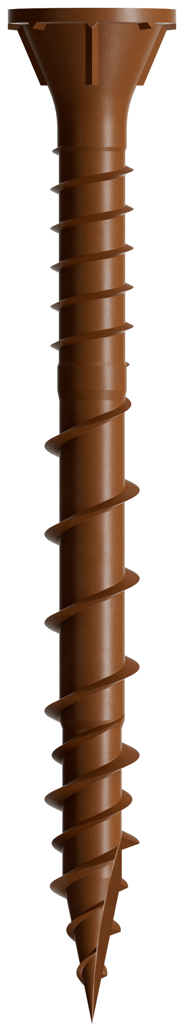 Simpson Strong-Tie DSVR2MB Deck-Drive™ DSV WOOD Screw — #10 x 2 in. T-25, Flat Head, Quik Guard®, Red (1750-Qty) (Pack of 64)