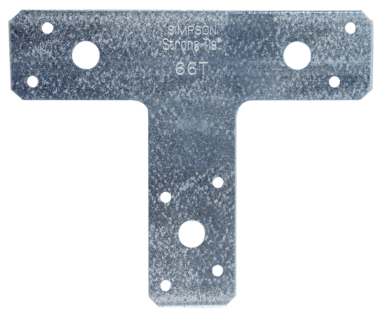 Simpson Strong-Tie 66T 6 in. x 5 in. 14-Gauge Galvanized T Strap (Pack of 10)