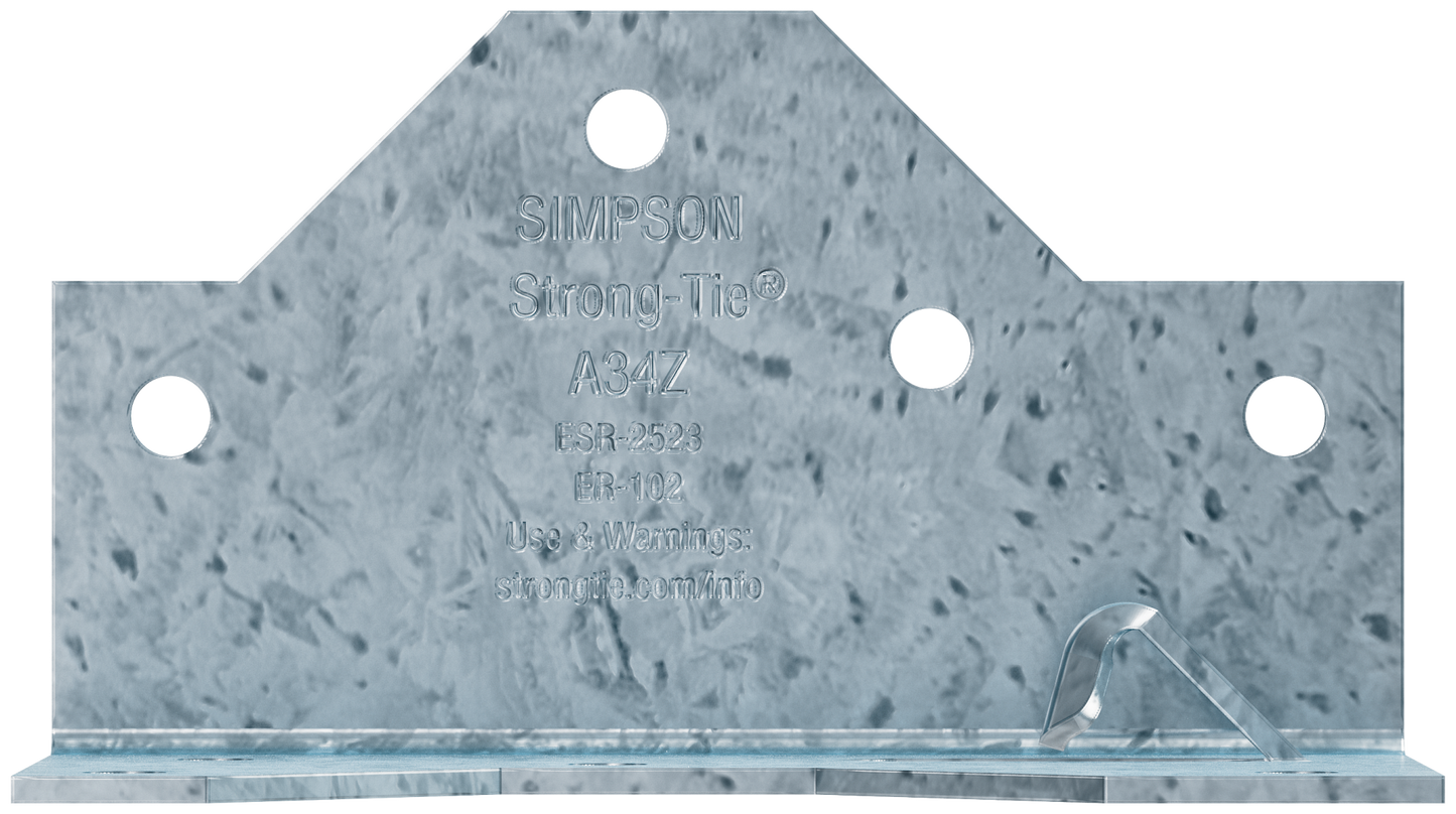 Simpson Strong-Tie A34Z 1-7/16 in. x 2-1/2in. ZMAX® Galvanized Framing Angle (Pack of 7200)