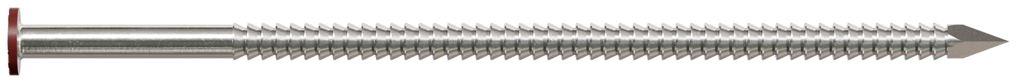 Simpson Strong-Tie S16SNDR1 Painted Siding Nail — 3-1/2 in. x .120 in. Type 304 Stainless Steel, Redwood (1 lb.) (Pack of 10)