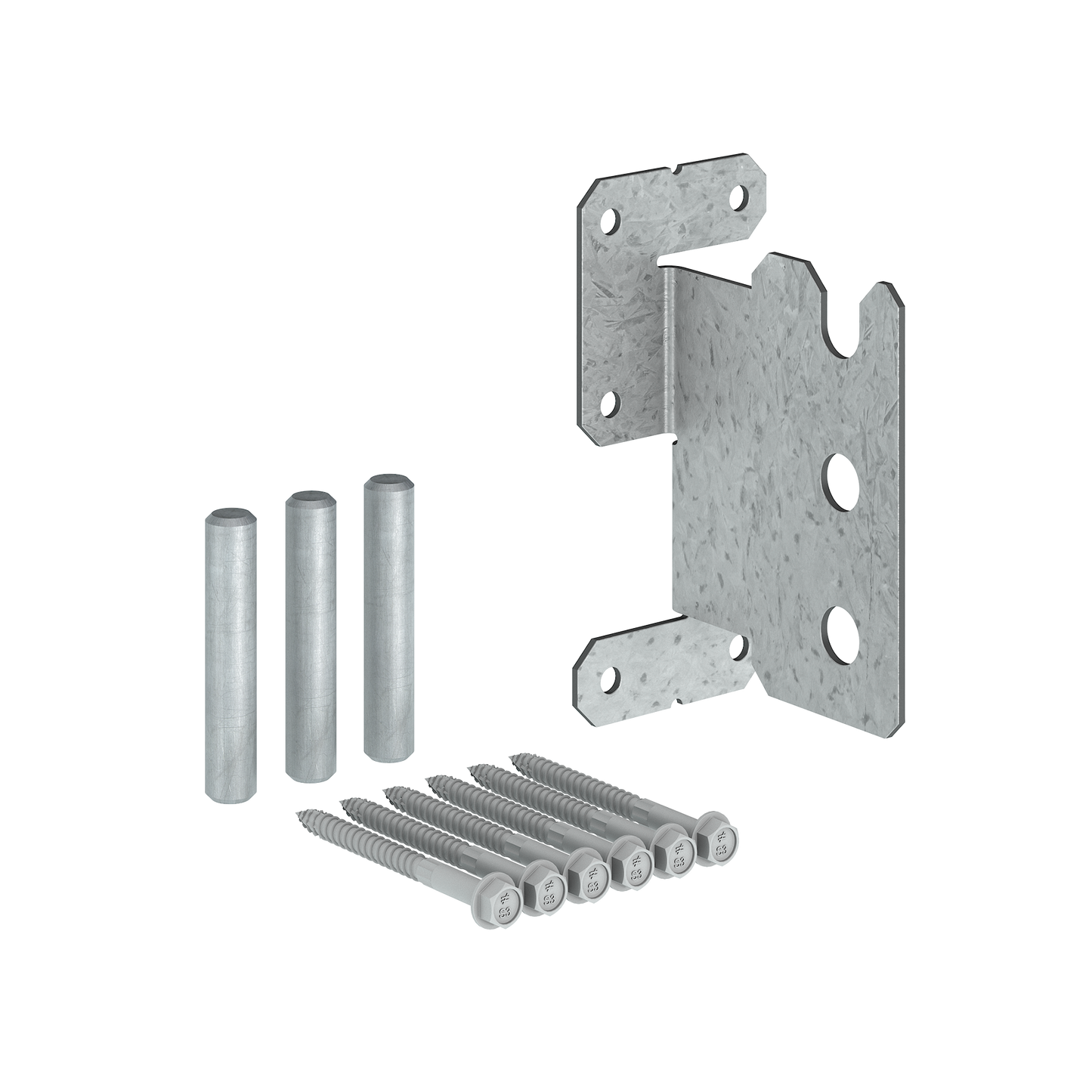 Simpson Strong-Tie CJT4ZS CJTZ® 12-Gauge ZMAX® Galvanized Concealed Joist Tie with (4) Short Pins (Pack of 320)