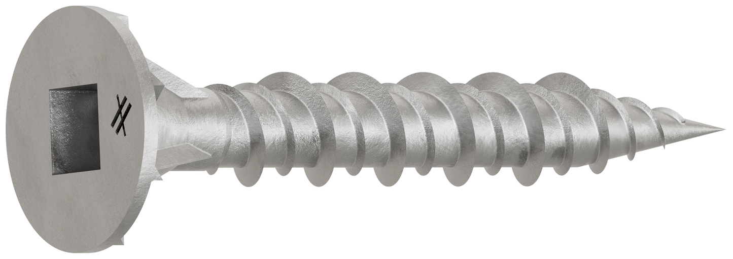 Simpson Strong-Tie CB3BLGHL114S CB3BLGHL Fiber-Cement Board Screw (Collated)— #9 x 1-1/4 in. #3 SQU (1500-Qty)