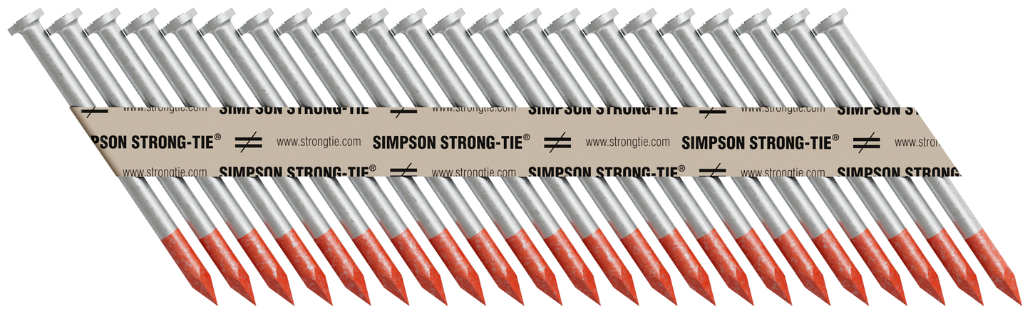 Simpson Strong-Tie N16HDGPT2000 Strong-Drive® 33° SCN SMOOTH-SHANK CONNECTOR Nail — 2-1/2 in. x .162 in. HDG (2000-Qty)