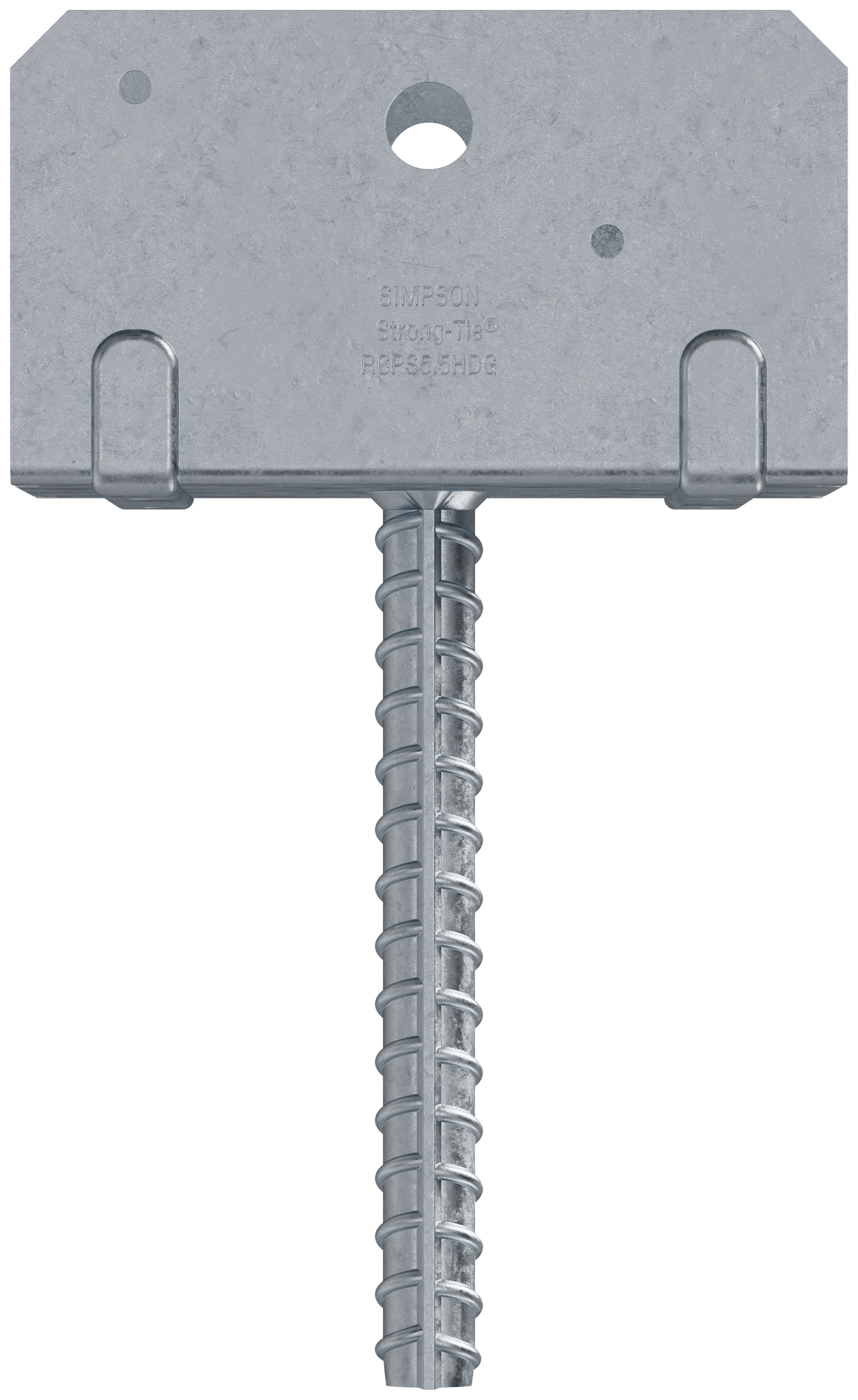 Simpson Strong-Tie RCPS5.5HDG RCPS Hot-Dip Galvanized Rebar Carport Saddle for 6x6