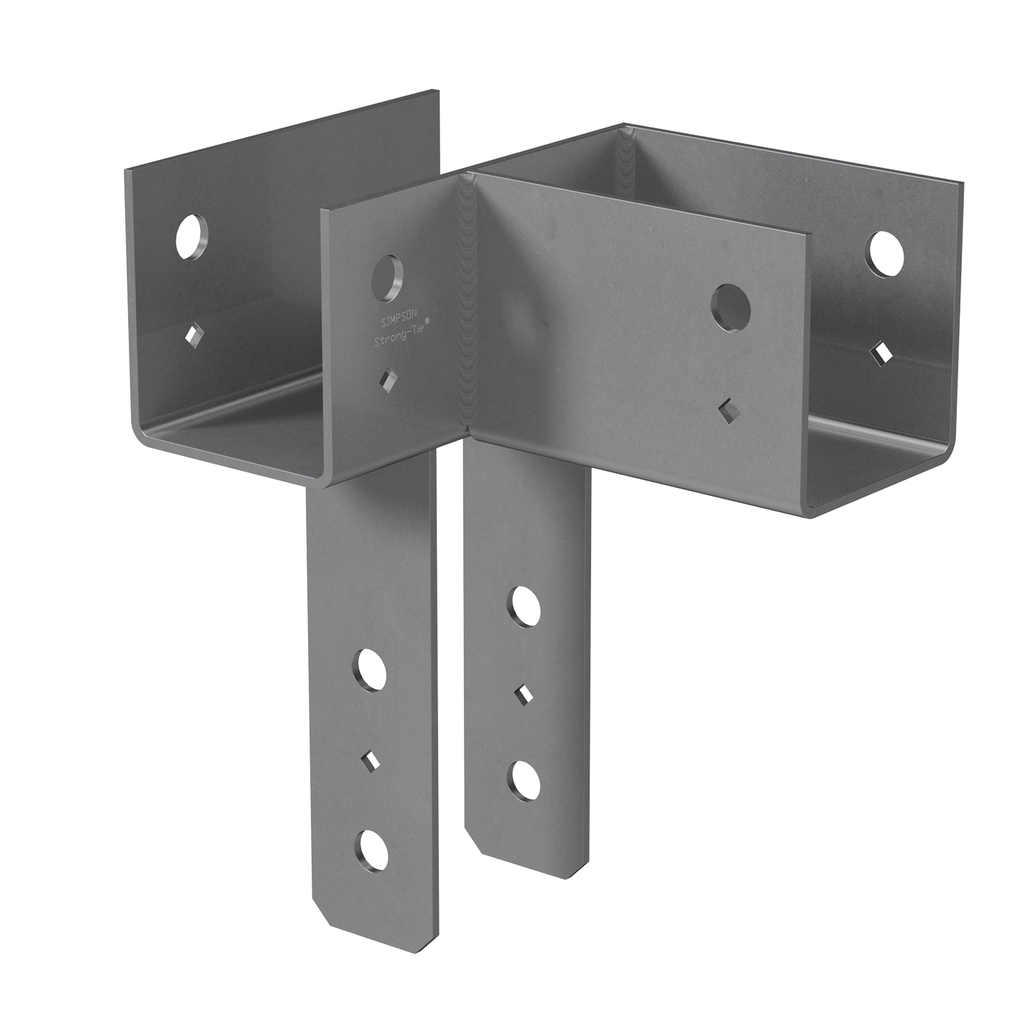 Simpson Strong-Tie ECCLR444 ECCLL L-Shape End Column Cap for 4x Beams, 4x Post, Skewed Right