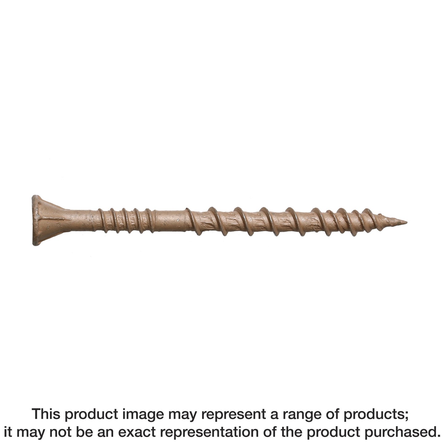 Simpson Strong-Tie DSVT114MB Deck-Drive™ DSV WOOD Screw — #8 x 1-1/4 in. T-25, Flat Head, Quik Guard®, Tan (1750-Qty) (Pack of 150)