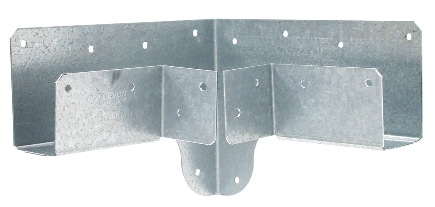 Simpson Strong-Tie RTC42 RTC 18-Gauge Galvanized Rigid Tie® Corner for 2x Joist, 4x4 Post (Pack of 8)