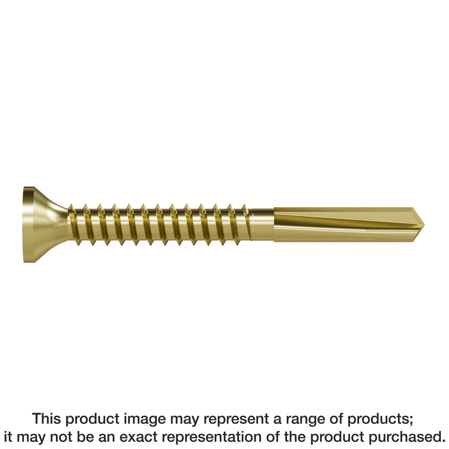 Simpson Strong-Tie PPHD134B1016-4K Strong-Drive® PPHD SHEATHING-TO-CFS Screw — #10 x 1-3/4 in. T25, Yellow Zinc (4000-Qty) (Pack of 36)