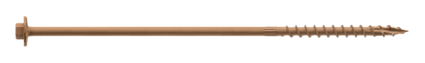 Simpson Strong-Tie SDWH19800DB-RP1 Strong-Drive® SDWH™ TIMBER-HEX Screw — 0.195 in. x 8 in. 5/16 Hex, DB Coating