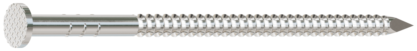 Simpson Strong-Tie S10PTD1 Preservative-Treated Wood Decking Nail, Ring Shank — 3 in. x .131 in. Type 304 (1 lb.)