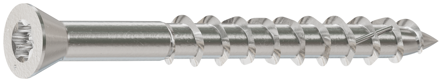 Simpson Strong-Tie T07162WP5 Deck-Drive™ DWP WOOD SS Screw — #7 x 1-5/8 in. T15, Trim Head, Type 316 (5 lb.) (Pack of 300)