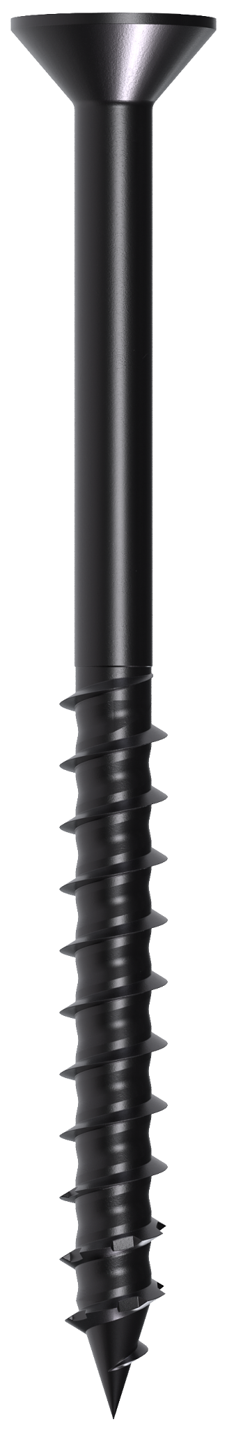 Simpson Strong-Tie TNTBL25314TF Titen Turbo™ — 1/4 in. x 3-1/4 in. 6-Lobe Flat-Head Concrete and Masonry Screw, Black (100-Qty)