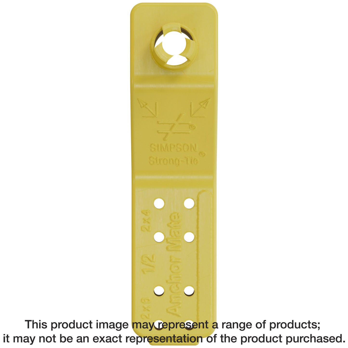 Simpson Strong-Tie AM 1/2 AnchorMate® 1/2-in. Dia. Anchor Bolt Holder — Yellow (100-Qty)