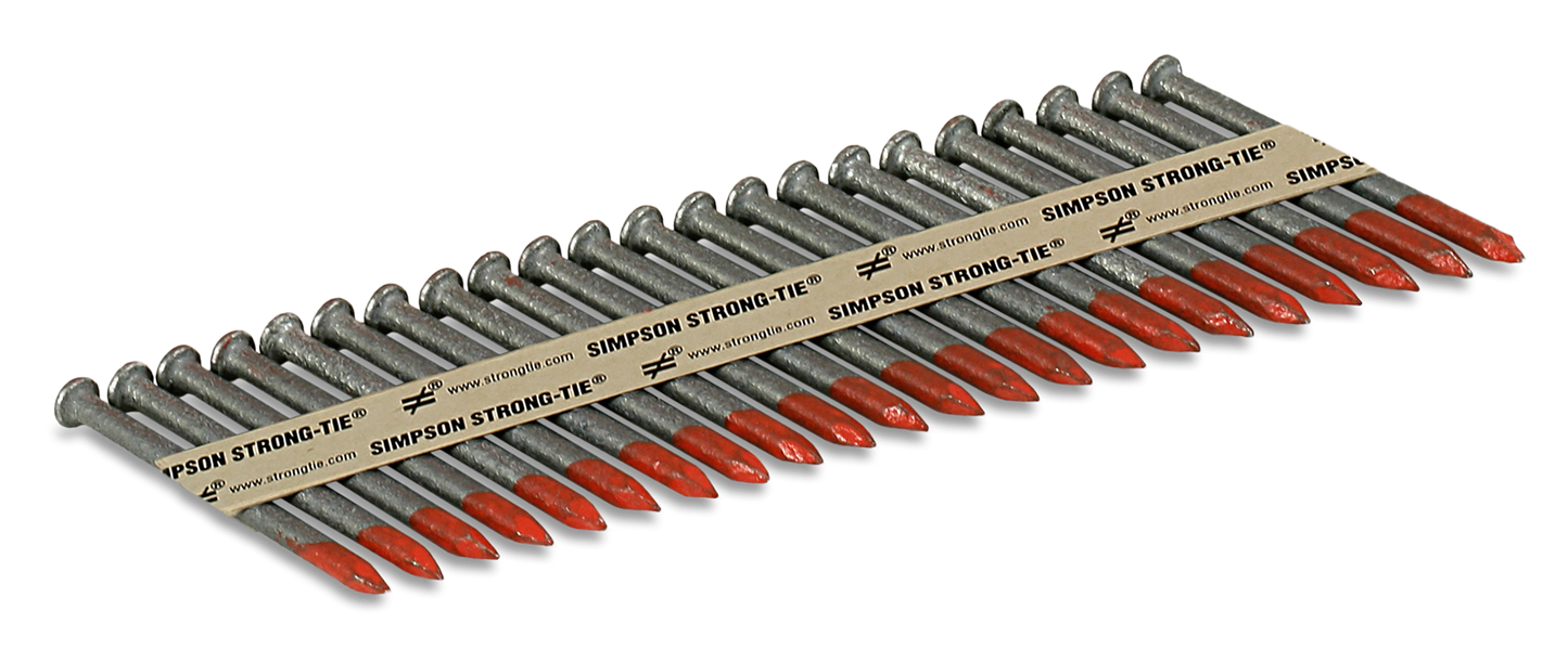 Simpson Strong-Tie N16HDGPT500 Strong-Drive® 33° SCN SMOOTH-SHANK CONNECTOR Nail — 2-1/2 in. x .162 in. HDG (500-Qty)