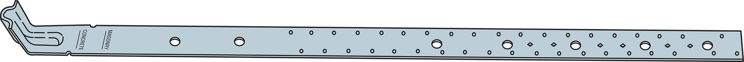 Simpson Strong-Tie PA68 PA 70 in. 12-Gauge Galvanized Purlin Anchor