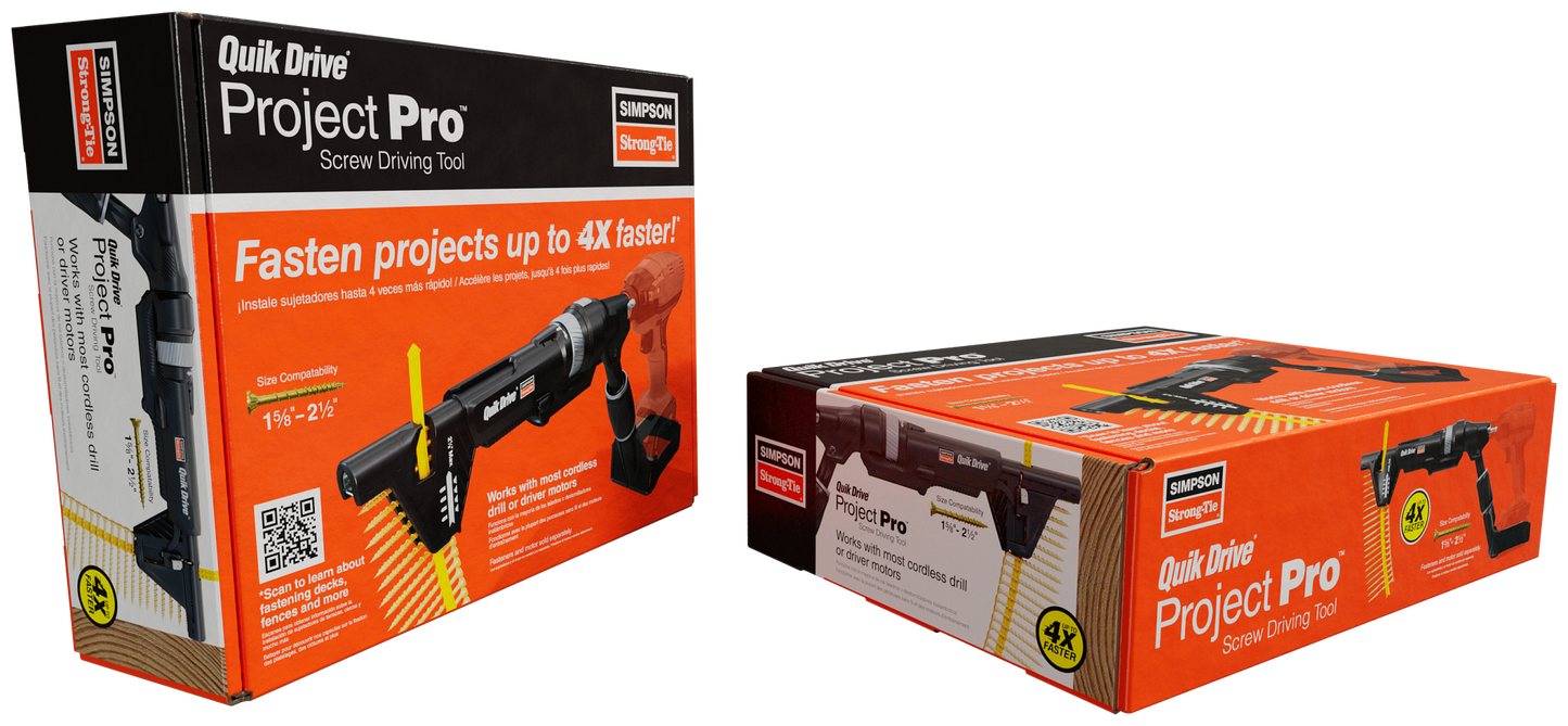 Simpson Strong-Tie QDPROJECTPRO Quik Drive® Project Pro™ Screw Driving Tool (Pack of 48)