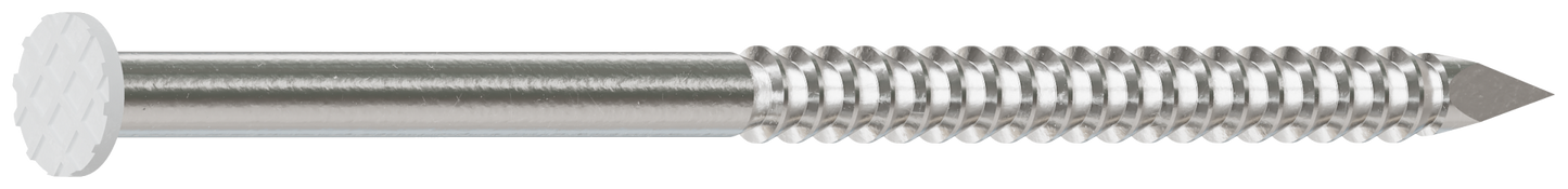 Simpson Strong-Tie S5SNDW1 Painted Siding Nail — 1-3/4 in. x .083 in. Type 304 Stainless Steel, White (1 lb.) (Pack of 800)