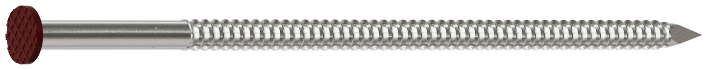 Simpson Strong-Tie S16SNDR1 Painted Siding Nail — 3-1/2 in. x .120 in. Type 304 Stainless Steel, Redwood (1 lb.)