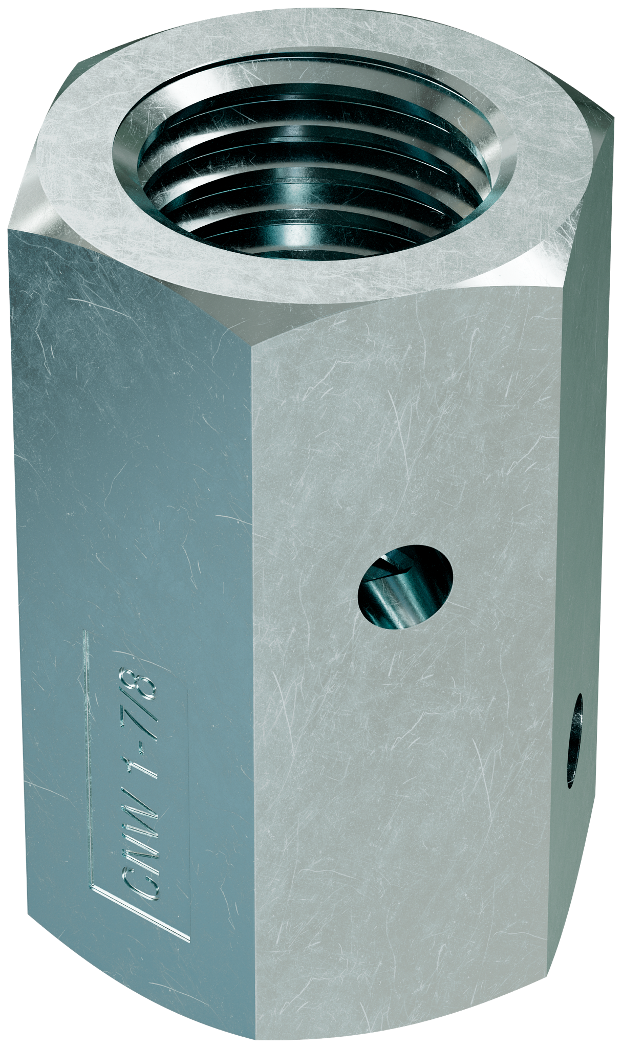 Simpson Strong-Tie CNW1-7/8 CNW 1 in. to 7/8 in. Coupler Nut with Witness® Hole