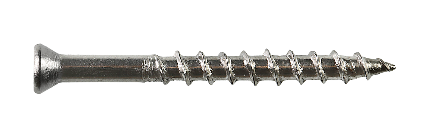 Simpson Strong-Tie T10200WP1 Deck-Drive™ DWP WOOD SS Screw — #10 x 2 in. T-25, Flat Head, Type 316 (1 lb.) (Pack of 10)