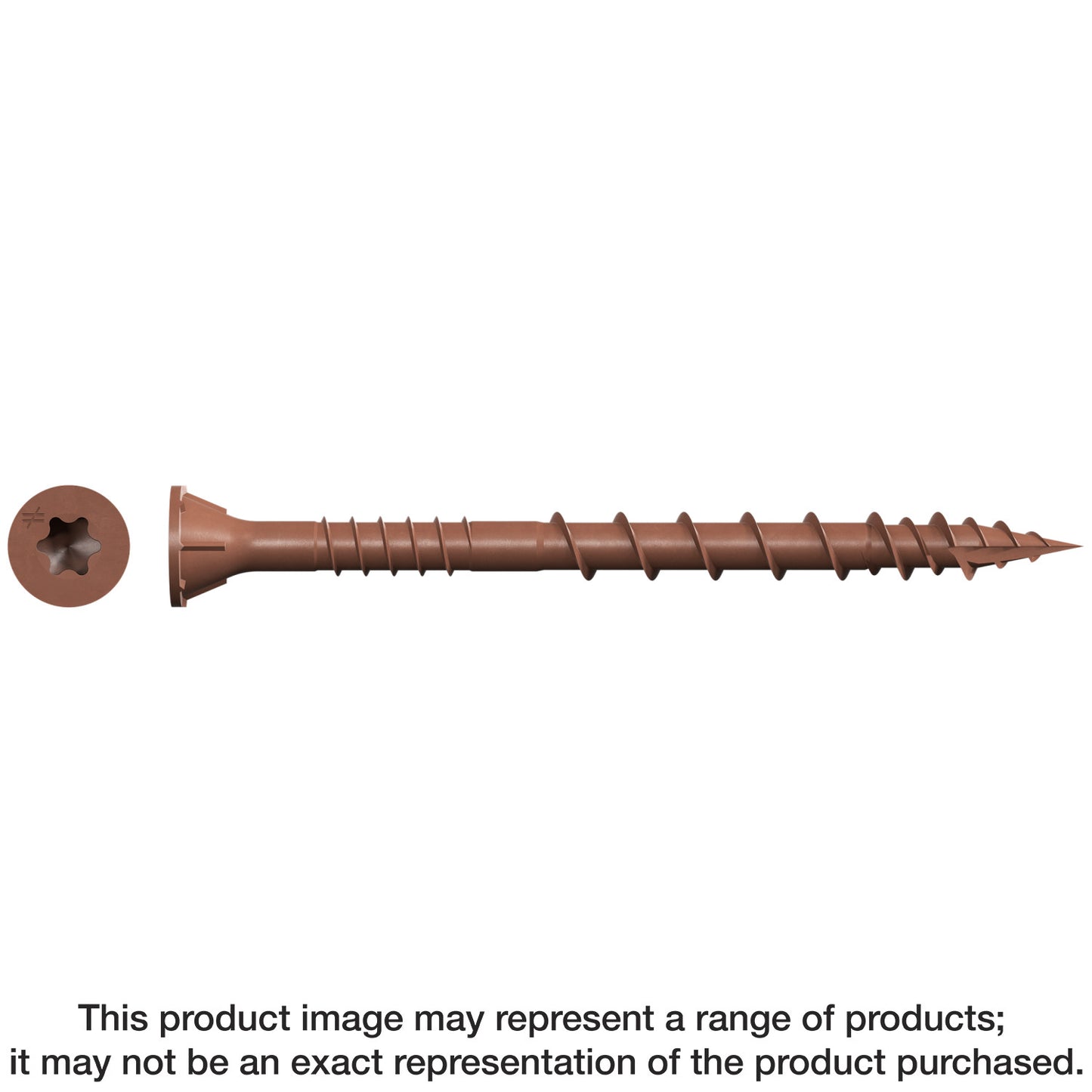 Simpson Strong-Tie DSVR212S Deck-Drive™ DSV WOOD Screw (Collated) — #10 x 2-1/2 in. T25 6-Lobe, Red (1000-Qty)