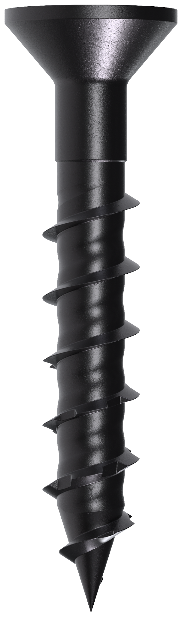 Simpson Strong-Tie TNTBL18114TF Titen Turbo™ — 3/16 in. x 1-1/4 in. 6-Lobe Flat-Head Concrete and Masonry Screw, Black (100-Qty) (Pack of 16)