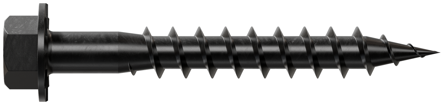 Simpson Strong-Tie SD10112DBBR50 Outdoor Accents® Connector Screw — #10 x 1-1/2 in. Double-Barrier Coating, Black (50-Qty)