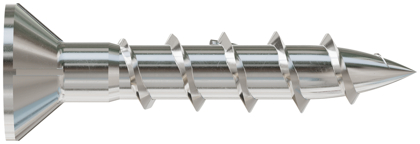 Simpson Strong-Tie S10100WP5 Deck-Drive™ DWP WOOD SS Screw — #10 x 1 in. T-25, Flat Head, Type 305 (5 lb.) (Pack of 300)
