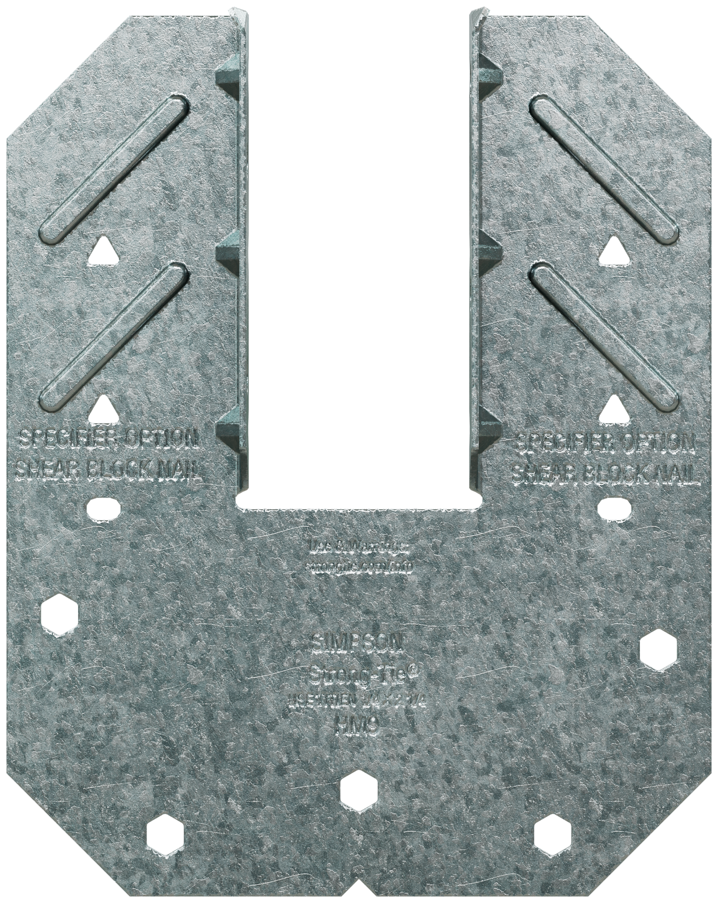 Simpson Strong-Tie HM9KT HM9 18-Gauge Galvanized Hurricane Tie with Screws (20-Qty)