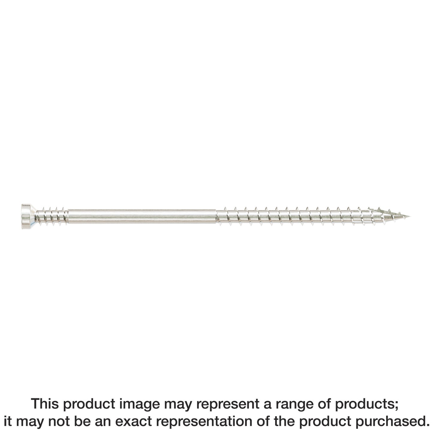 Simpson Strong-Tie FT07300T300 Finish Trim Screw — #7 x 3 in. T10, Trim-Head, Type 316 (300-Qty) (Pack of 6)