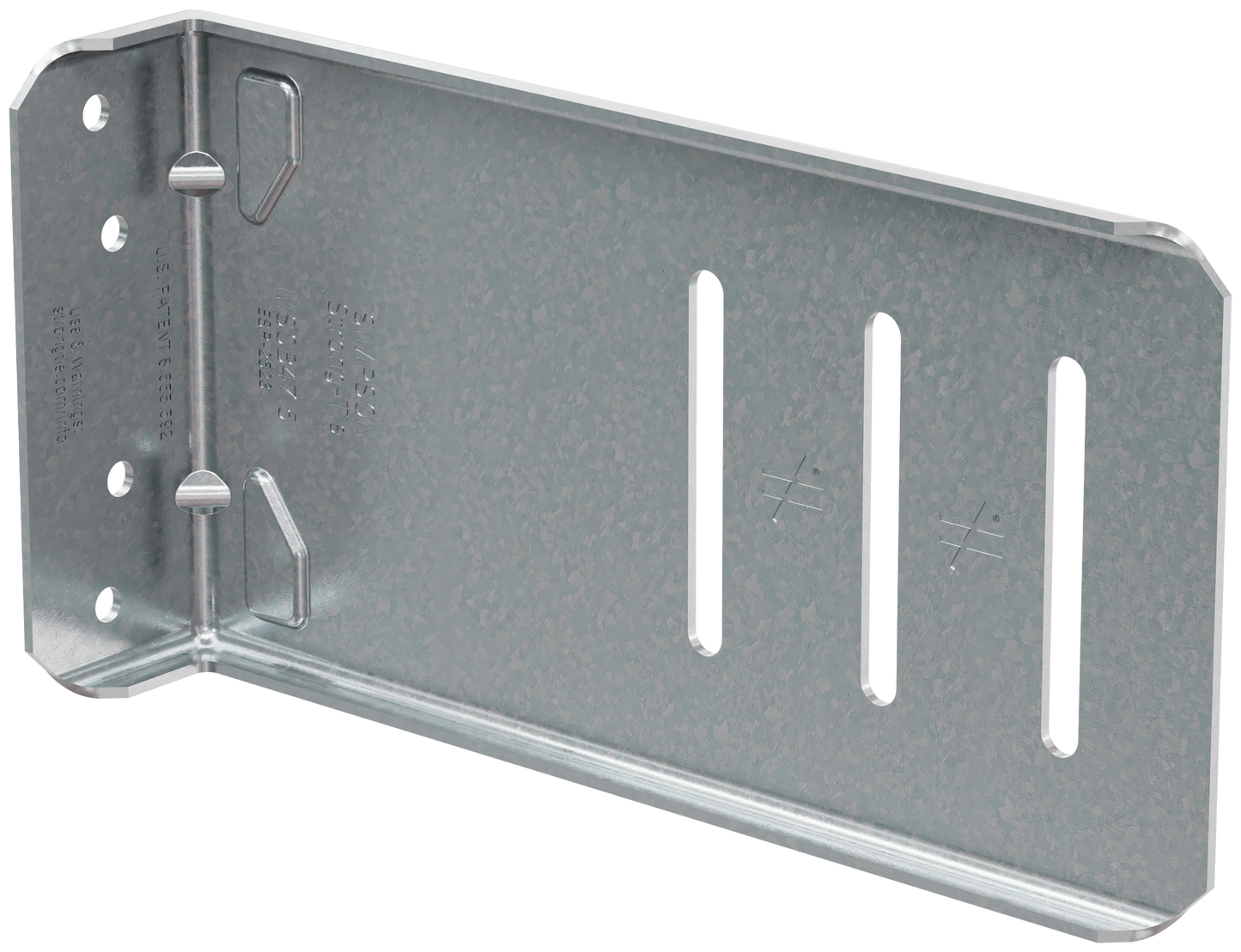Simpson Strong-Tie MSCB47.5-KT MSCB™ 7-1/2 in. 14 ga. Bypass Framing Slide-Clip Connector w/ Screws (25-Qty) (Pack of 120)